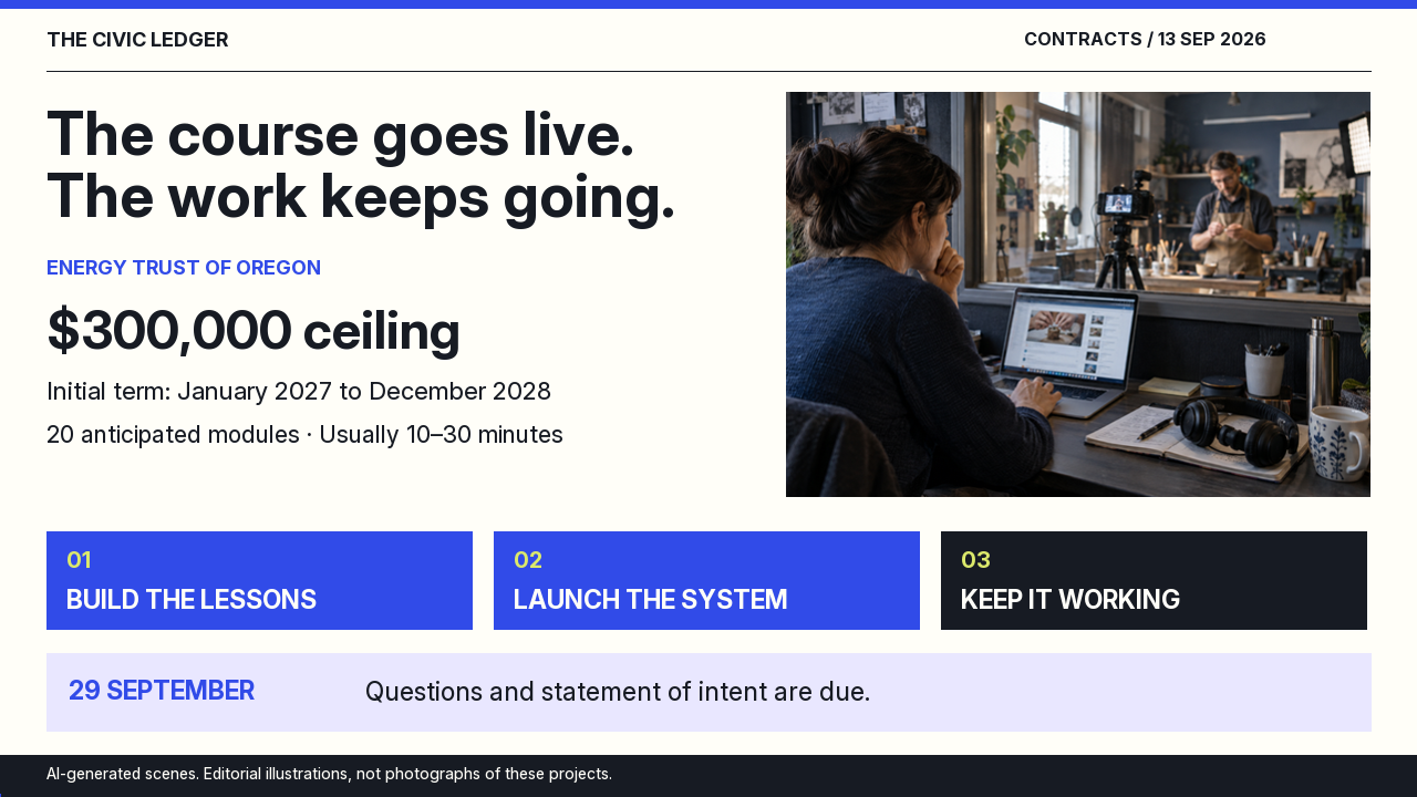 A short guide to the lessons, learning website and support Energy Trust is buying.